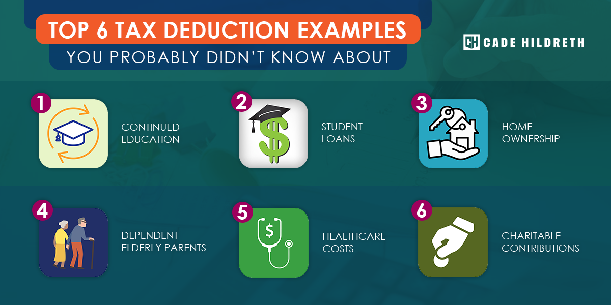 Top 6 Tax Deduction Examples You Probably Didn't Know About